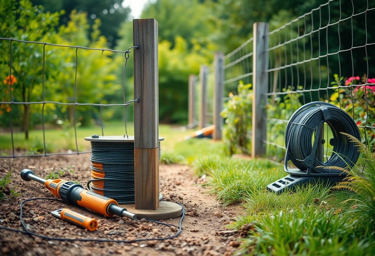 Electric fence installation process